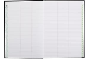 Le Dauphin - Réf. 397320D - 1 Registre répertoire - Dimensions 29,7 X 21 cm - Format A4 - Répertoire travers (avec des lignes) - papier intérieur 90 g - 300 pages - couverture rigide en toile noire