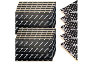 Poppstar Alubutyl ljudisolering för bil självhäftande (dämpmatta 2 mm, 17 st à 40 × 25 cm (1,7 m²))