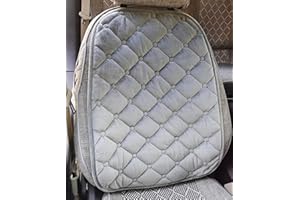IXITON Protecteur Universel de Coussin de siège de Voiture en Flanelle, avec Fond antidérapant pour soulager la Pression des Hanches (Gris, 1pcs Coussin de Dos)
