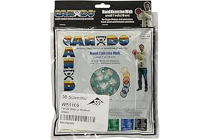 CanDo 10-0863 Power-Web - Hand Grip Trainer, Hand strengthener, diameter 17 cm, green (medium)