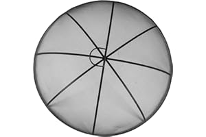 Harbour Housewares Runde Feuerstelle Spark Guard - 72,5cm - Grau