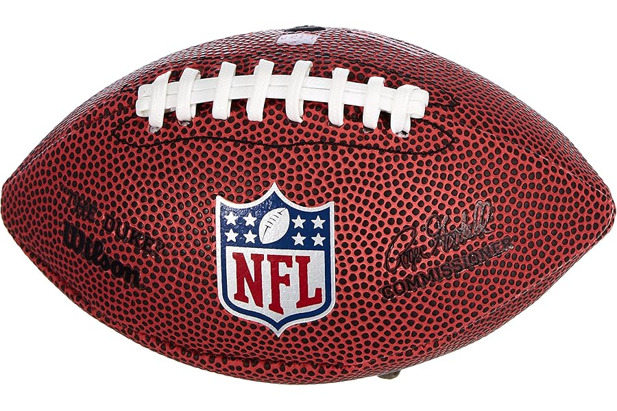 Wilson Men's NFL Football Duke Replica, Brown, Micro