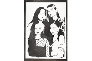 moreno-mata Authentique Graffiti Fait a la Main Blackp. Musique Poster Affiche Handmade Decoration Murale Salon Chambre Cadeau Homme et Femme