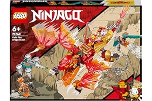 LEGO NINJAGO Dragone del Fuoco di Kai - EVOLUTION, Set per Bambini di 6+ Anni con Guerrieri Serpente e Banner da Collezione 71762