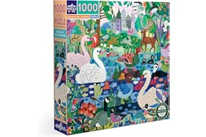 eeBoo - Kaczka w Czystym kartonie z recyklingu - Puzzle 1000 elementów kolorowe ze zwierzętami-PZTDIC