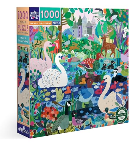 eeBoo- Garden Puzzle Adulto 1000 Pezzi – Gli Uccelli della Scozia, PZTBDS