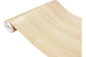 ‎DECOMEISTER DecoMeister Klebefolie in Holz-Optik Holzfolien Deko-Folien Holzdekor Selbstklebefolie Möbelfolie Selbstklebend Fertigrolle Holz Folie für Möbel Ahorn 45x200 cm