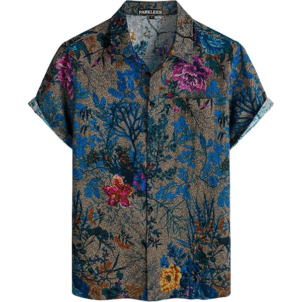 Urban Classics Herren Resort Shirt Aus Viskose – Loose Fit Mit Batikmuster, Kurzärmlig
