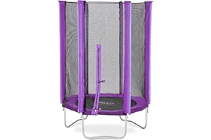 Plum Play 4ft Mini Indoor Outdoor Trampoline with Safety Enclosure - Suitable From 3 Years Plus - Stable Legs - Durable Active Junior Garden Play