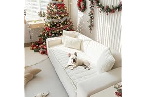 LiveGo Thick Sofa Covers Washable, Pet Couch Cover for Sofa, Washable Dog Couch Protector for Large Dogs, Soft & Fuzzy Non-Slip Sofa Cover for 2, 3, 4 Seater, Furniture Protector for Living Room