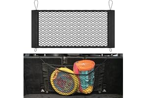 VEHIRIE Rete Bagagliaio Auto, Universale Rete Portaoggetti Auto 65 x 35 cm Elastica, Tasche per Riporre Nel Bagagliaio Attrezzi, Accessori, Oggetti Vari per I Piccoli Suv