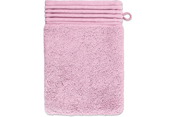 möve Loft gant de lavage 15 x 20 cm en 100% coton (Spinair), rose
