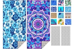 IGINOA Strandtuch XXL Microfaser Strandhandtücher Mikrofaser Badetuch Mandala 2Set Beach Towels 180x90 Schnelltrocknend Dünn Strandtücher Groß Leicht Badehandtuch Strand Geschenk