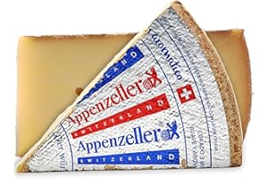 S.MILE GMBH Food-United Käse Schweizer-Hartkäse Appenzeller AOC ca. 0,8 kg original Käse-Spezialität drei Monate mit Kräutersulz gepflegt natürlich würzig ohne künstliche Zusätze