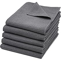ZOLLNER Set van 10 microvezeldoeken voor streepvrije glans, pluisvrije en absorberende reinigingsdoeken, wasbaar tot 60 °C, 40 x 40 cm, zwart, hotelkwaliteit