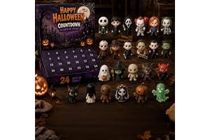 Halloween adventskalender, 24 dagars hemsökt hus nedräkning | 2026 Spöklik överraskningskalender, samlarobjekt minifigurer fö