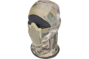 OneTigris Balaclava maska siatkowa, ochrona twarzy, taktyczna kominiarka w stylu ninja, maska pełnotwarzowa do Airsoft