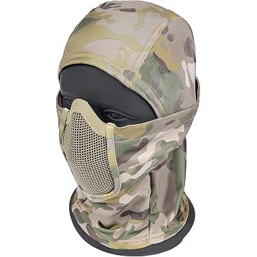 MICH Caschi tattici con maschera staccabile per Airsoft, Paintball e Caccia - Perfetti per le attività all'aperto