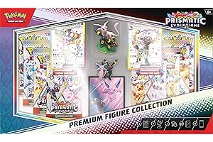 Pokémon TCG: Scarlet & Violet—Prismatic Evolutions Premium Figure Collection (2 Etched Foil Promo Cards, 11 TCG: Scarlet & Violet—Prismatic Evolutions Booster Packs & More)