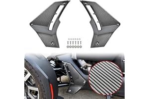 SAUTVS Carbon Fiber Pattern Lower Fairing Panels for Can Am Ryker, Carbon Fiber Pattern Lower Panels Fairing Pads Protector Trim Cover for Can Am Ryker 600 900 Sport Rally Models Accessories (2PCS)