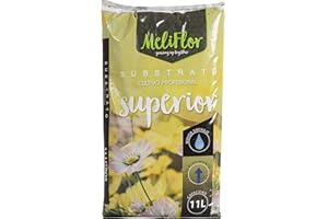 Sustrato Universal Meliflor Superior 11L, PH Estabilizado, Mayor drenaje (Con Perlita y Fibra de Coco)