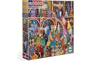 eeBoo szt. Alchemist's Masquerade Adult Puzzle 1000 sztuk tektury z recyklingu i tusz roślinny-wymiary 58,5 x 58,5 cm, PZT110