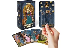 Wyspell Tarot Cards: Sacred Witch Tarot Deck with Guide Book - Unique Card Deck for Beginners - Modern Fortune Telling Cards