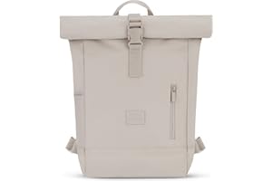 Johnny Urban Plecak damski i męski mały – Robin Small – mały rolltop Daypack z kieszenią na laptopa 12 cali – plecak dzienny na uczelnię City Business – odporny na działanie wody, Sand, jeden rozmiar