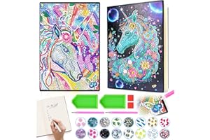 PEAROFT Regalo Bambina 7 8 9 10 Anni Femmina, Diamond Painting Bambina Diario Gioco Regalo Bimba 4 6 8 11 Anni Idea Regali Compleanno Giochi Bimba Kit Lavoretti Creativi Bambini Giocattoli Mosaico Set Pittura