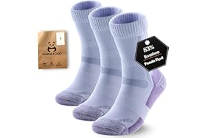 PANDA FOOD Premium Bamboo Outdoor Walking Socks | Anti-Blister Warm and Breathable Socks for Work or Hiking | Unisex Men and Women | 3 Pack UK