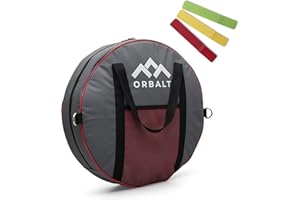 ORBALT Heavy Duty Cable Storage Bag - for Jump Leads, Electric Hook Ups, EV Charging Cables and Hoses - with 3 Reusable Hook and Loop Straps