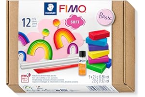 STAEDTLER Fimo- Pasta de modelar, Multicolor (Eberhard Faber 8023 10) - Set de 9