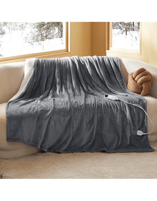 Manta Eléctrica 70x100 Cm - Calentamiento Rápido, USB, Para Sofá, Cama O Viaje