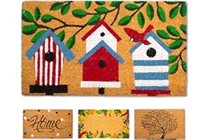 LUA VIKA Wycieraczka z włókna kokosowego, maty pod drzwi wejściowe na zewnątrz, zabawna mata powitalna na zewnątrz, wycieraczka pod drzwi wejściowe do domu, wycieraczka wejście zewnętrzne, mata