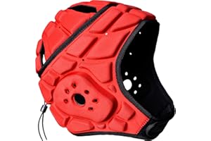 COOLOMG Casque de protection de la tête de rugby - Casque de football - Gardien de but - Rembourré - Pour homme et femme - Réglable - Multi-usages