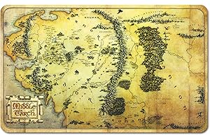 Logoshirt® Hobbit I Tolkien I Mappa Terra di Mezzo I Tagliere da cucina I 23x14cm I Disegno originale su licenza