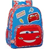 Safta 612111524 Mochila Escolar Infantil de Cars Mc Queen, 270x100x330mm,  rojo/azul, talla única : Amazon.es: Equipaje