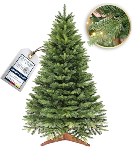 Black Box Trees Charlton LED-Weihnachtsbaum – H155cm, Ø91cm, 100 LED-Lichter, Grün
