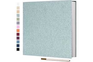 Vienrose Album Photo Autocollant 60 Pages Albums Photo DIY 10X15 Albums Photo Souvenirs Couverture en Lin Cadeaux de Mariage Noël Valentin Cadeau d'anniversaire Anniversaire Enfants