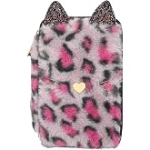 Depesche 13020 TOPModel Rebel Kitty - Lila-siyah Leo postlu ve kedi kulakları ile doldurulmuş 3 katlı kalem kutusu, renkli ka