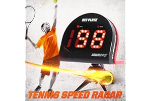 ‎NET PLAYZ NET PLAYZ Tennis Geschenke Trainingsgeräte mit Geschwindigkeitssensoren für Tennis-Radarpistolen – Messen Sie Aufschlag-, Schläger- und Ballgeschwindigkeit