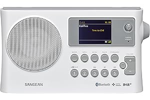 Sangean BTR-160 Portátil Blanco - Radio (Portátil, Dab+,FM) - Bluetooth