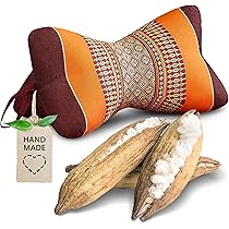 Livasia Nackenkissen Knochenform 15x32cm - Kapok Füllung Handgefertigt