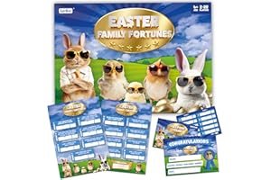 Taylise | EASTER FAMILY FORTUNES | 20 Players | includes 20 game sheets, Fast Point Round, Winner Certificate, Fun Easter Party Game, children and adults