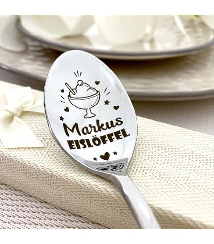 Eislöffel Für Papa – Edelstahl, Graviert, Lustiges Geschenk Für Vatertag & Geburtstag
