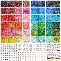 Set 8400+ Perline Per Braccialetti Fai Da Te - 6mm Con Lettere, Numeri E Accessori - Foto 13