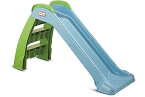 Little Tikes First Slide - Playset for Indoor or Outdoor Use - Garden Toy and Outdoor Activity for Kids, Durable, Stable, Child-Safe - Blue & Green Garden Toy, For Ages 18 Months+