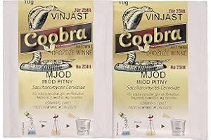 LNEE Coobra 2x levure sèche d'hydromel - 10g / 25L | Levure d'hydromel | Hydromel | Levure de vin | Vin blanc de levure et vin rouge