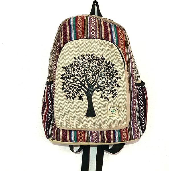 Mochila Casual Mujer Mochila Cau00f1amo Para Viaje Estilo Hippie