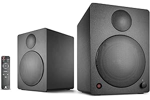 Wavemaster Cube Neo Black - Sistema di Altoparlanti da Scaffale (50 W) con Streaming Bluetooth, Connessione Digitale e Telecomando a Infrarossi (66380) – Nero